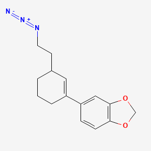 1,3-Benzodioxole, 5-[3-(2-azidoethyl)-1-cyclohexen-1-yl]- - 144344-97-8