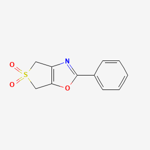 Thieno[3,4-d]oxazole, 4,6-dihydro-2-phenyl-, 5,5-dioxide - 156144-31-9