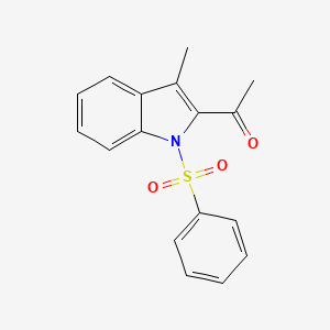 1H-Indole, 2-acetyl-3-methyl-1-(phenylsulfonyl)- - 143774-63-4