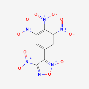 4-Nitro-2-oxido-3-(3,4,5-trinitrophenyl)-1,2,5-oxadiazol-2-ium - 177788-45-3