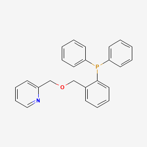 2-({[2-(Diphenylphosphanyl)phenyl]methoxy}methyl)pyridine - 146583-33-7
