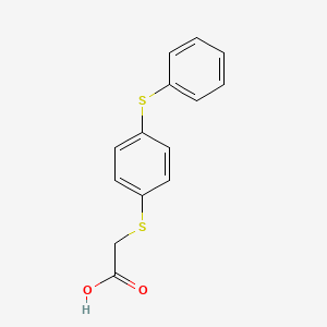 {[4-(Phenylsulfanyl)phenyl]sulfanyl}acetic acid - 152171-23-8