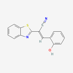 (2E)-2-(1,3-benzothiazol-2-yl)-3-(2-hydroxyphenyl)prop-2-enenitrile - 