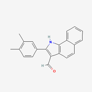 2-(3,4-dimethylphenyl)-1H-benzo[g]indole-3-carbaldehyde - 590397-98-1