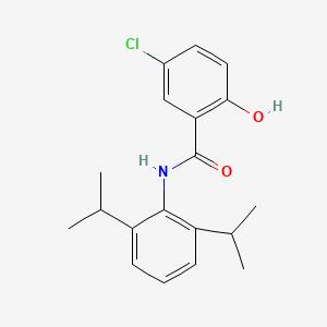 5-Chloro-N-[2,6-di(propan-2-yl)phenyl]-2-hydroxybenzamide - 634185-89-0