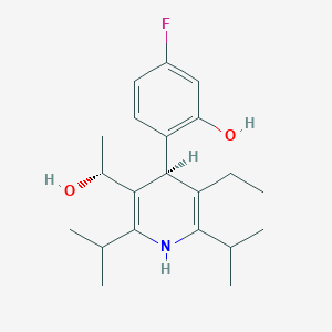 (aR,4S)-rel-5-Ethyl-4-(4-fluoro-2-hydroxyphenyl)-a-methyl-2,6-bis(1-methylethyl)-3-pyridinemethanol - 