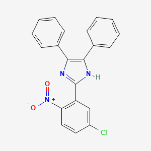 1H-Imidazole, 2-(5-chloro-2-nitrophenyl)-4,5-diphenyl- - 646534-32-9