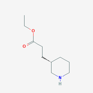 3-Piperidinepropanoic acid, ethyl ester, (3S)- - 188883-59-2
