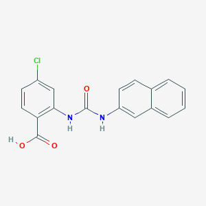 4-chloro-2-(naphthalen-2-ylcarbamoylamino)benzoic Acid - 639010-14-3
