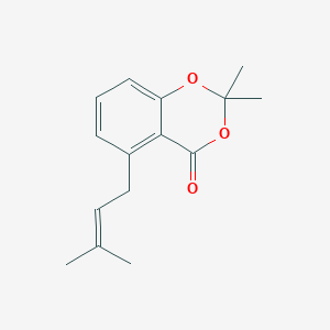 2,2-Dimethyl-5-(3-methylbut-2-en-1-yl)-2H,4H-1,3-benzodioxin-4-one - 569340-87-0