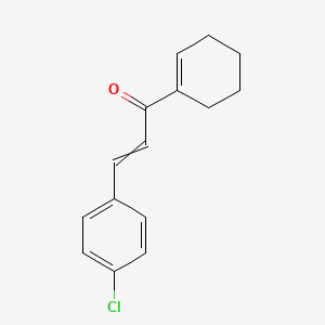 3-(4-Chlorophenyl)-1-(cyclohex-1-en-1-yl)prop-2-en-1-one - 648429-44-1
