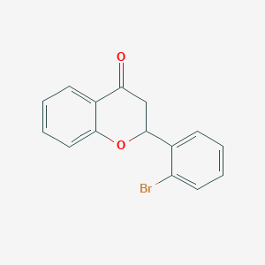4H-1-Benzopyran-4-one, 2-(2-bromophenyl)-2,3-dihydro- - 644973-64-8