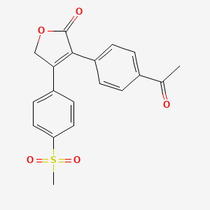 3-(4-Acetylphenyl)-4-[4-(methanesulfonyl)phenyl]furan-2(5H)-one - 915038-38-9