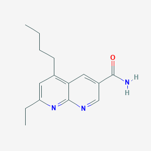 5-Butyl-7-ethyl-1,8-naphthyridine-3-carboxamide - 647841-82-5