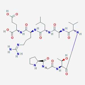 L-Prolylglycyl-L-threonyl-L-valyl-L-alanyl-L-leucyl-N~5~-(diaminomethylidene)-L-ornithyl-L-glutamic acid - 627863-60-9