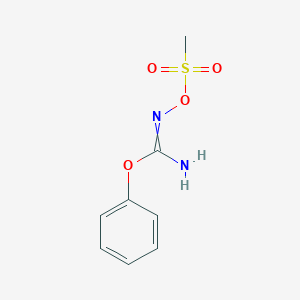 Phenyl N'-[(methanesulfonyl)oxy]carbamimidate - 651306-32-0