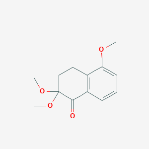 1(2H)-Naphthalenone, 3,4-dihydro-2,2,5-trimethoxy- - 646472-83-5
