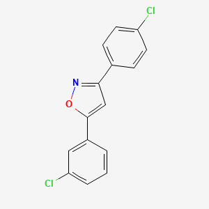 Isoxazole, 5-(3-chlorophenyl)-3-(4-chlorophenyl)- - 651021-76-0
