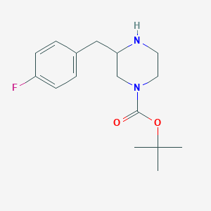 3-(4-Fluoro-benzyl)-piperazine-1-carboxylic acid tert-butyl ester - 