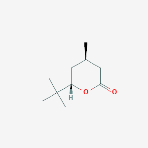 2H-Pyran-2-one, 6-(1,1-dimethylethyl)tetrahydro-4-methyl-, (4R,6S)- - 531559-40-7