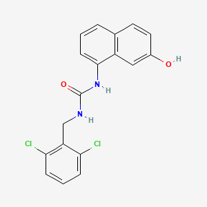 Urea, N-[(2,6-dichlorophenyl)methyl]-N'-(7-hydroxy-1-naphthalenyl)- - 648420-37-5