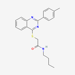 N-Butyl-2-{[2-(4-methylphenyl)-4-quinazolinyl]sulfanyl}acetamide - 
