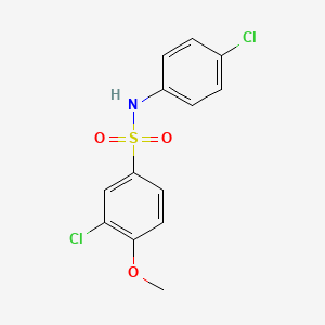 Benzenesulfonamide, 3-chloro-N-(4-chlorophenyl)-4-methoxy- - 646040-47-3