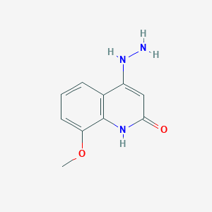 4-Hydrazinyl-8-methoxyquinolin-2(1H)-one - 649748-90-3