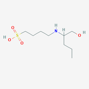 4-[(1-Hydroxypentan-2-YL)amino]butane-1-sulfonic acid - 906073-28-7