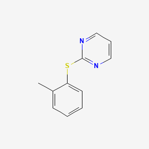 Pyrimidine, 2-[(2-methylphenyl)thio]- - 646511-16-2