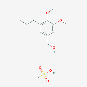 (3,4-Dimethoxy-5-propylphenyl)methanol;methanesulfonic acid - 647854-71-5