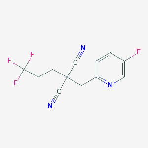 [(5-Fluoropyridin-2-yl)methyl](3,3,3-trifluoropropyl)propanedinitrile - 647839-87-0