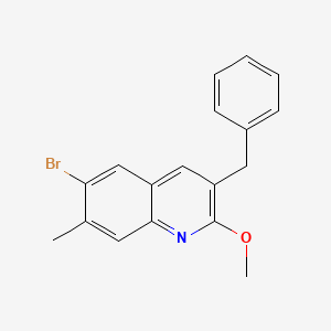 3-Benzyl-6-bromo-2-methoxy-7-methylquinoline - 918518-91-9
