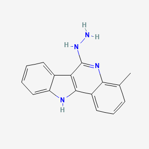 6-Hydrazinyl-4-methyl-11H-indolo[3,2-c]quinoline - 649749-04-2