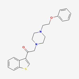 1-(1-Benzothiophen-3-yl)-2-[4-(2-phenoxyethyl)piperazin-1-yl]ethan-1-one - 918482-24-3