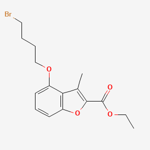 Ethyl 4-(4-bromobutoxy)-3-methyl-1-benzofuran-2-carboxylate - 648441-93-4