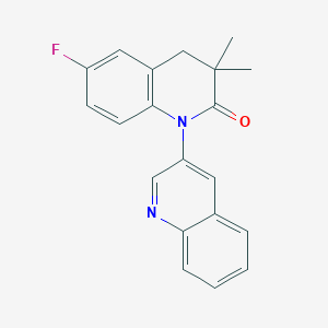 6-Fluoro-3,3-dimethyl-3,4-dihydro-2H-[1,3'-biquinolin]-2-one - 918645-96-2