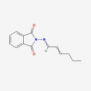 2-[(Hex-2-en-1-ylidene)amino]-1H-isoindole-1,3(2H)-dione - 651311-13-6