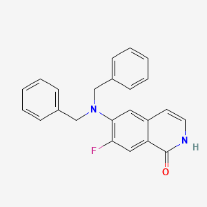 6-(Dibenzylamino)-7-fluoroisoquinolin-1(2H)-one - 918811-78-6