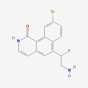 6-(2-Amino-1-fluoroethyl)-9-bromobenzo[h]isoquinolin-1(2h)-one - 919292-86-7