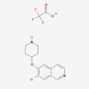 7-Bromo-6-piperidin-4-yloxyisoquinoline;2,2,2-trifluoroacetic acid - 918490-38-7