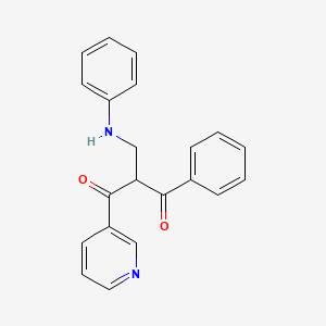 2-(Anilinomethyl)-1-phenyl-3-(pyridin-3-yl)propane-1,3-dione - 649560-62-3