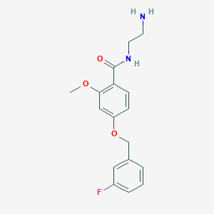 N-(2-Aminoethyl)-4-[(3-fluorophenyl)methoxy]-2-methoxybenzamide - 919772-43-3