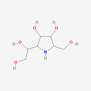 2-(1,2-Dihydroxyethyl)-5-(hydroxymethyl)pyrrolidine-3,4-diol - 921192-41-8