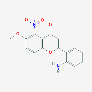 2-(2-Aminophenyl)-6-methoxy-5-nitro-4H-1-benzopyran-4-one - 921942-39-4