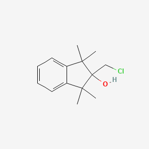 2-(Chloromethyl)-1,1,3,3-tetramethyl-2,3-dihydro-1H-inden-2-ol - 919301-23-8