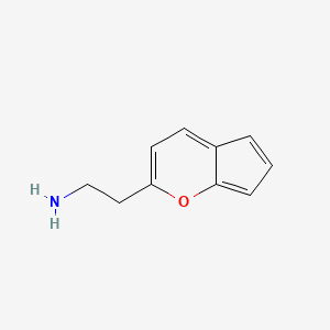 2-(Cyclopenta[b]pyran-2-yl)ethan-1-amine - 936701-37-0