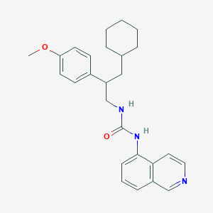 Urea, N-[3-cyclohexyl-2-(4-methoxyphenyl)propyl]-N'-5-isoquinolinyl- - 648420-11-5