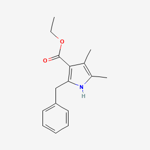1H-Pyrrole-3-carboxylic acid, 4,5-dimethyl-2-(phenylmethyl)-, ethyl ester - 650616-19-6