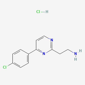 2-(4-(4-Chlorophenyl)pyrimidin-2-YL)ethanamine hydrochloride - 1196147-61-1